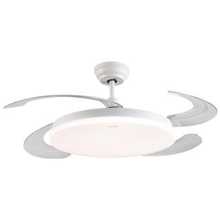 三雄极光风扇灯卧室客厅餐厅全光谱吊灯现代简约静音电风扇吊扇灯