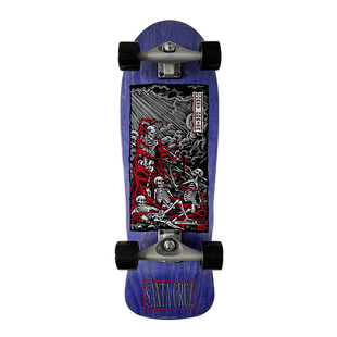 Carver陆地冲浪板「骷髅炼狱」Santa Cruz板面 C5支架diy陆冲板