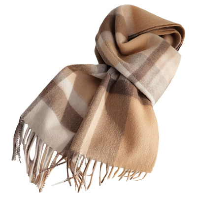 美拉德色系100%纯羊毛围巾礼盒装