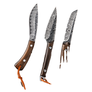 大马士革钢刀户外刀具便携随身小刀锋利高硬度野外露营生存防身刀