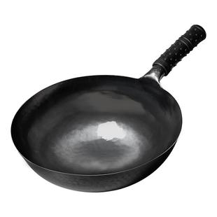 正宗山东章丘手工纯铁锅官方旗舰店正品已开锅无涂层不粘老式家用