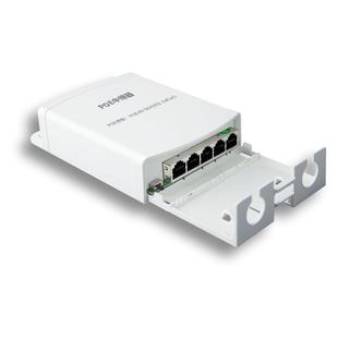 【poe一分二中继器】国标受电poe交换机POE延长器一进四监控摄像头无线AP串联供电转换器千兆室外防水免电源