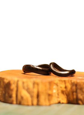 森系紫檀木手工古风小众情侣戒指