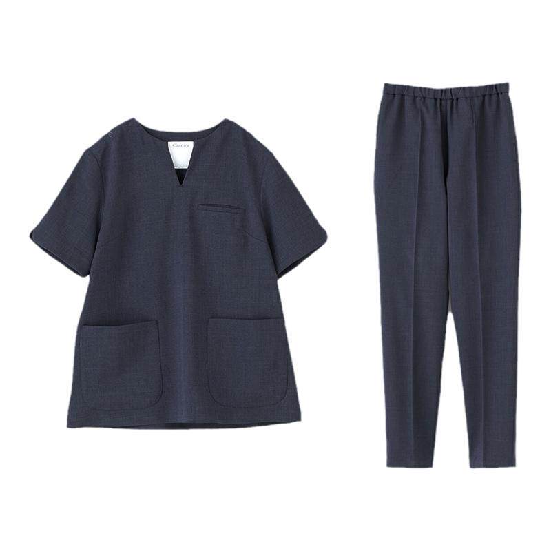 克莱希服女春秋洗手衣短袖医生