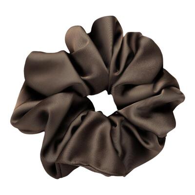 黑色缎面大肠发圈简约百搭韩系大号丸子头扎头发绳头绳头花秋冬女