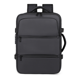 真空压缩双肩包男士大容量商务旅行背包多功能电脑包可扩容行李包