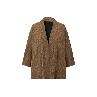 桑蚕丝香云纱高质感短袍