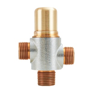 小厨宝恒温切换阀4分混热零冷水智能温控阀黄铜太阳能热水器