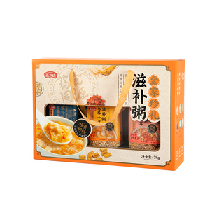 燕之坊年货节礼盒_全家珍礼滋补粥礼盒五谷杂粮粥参苓小米阿胶粥