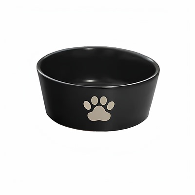 可爱猫碗陶瓷猫食盆幼猫水碗饭碗小猫喝水猫粮盆矮脚猫咪猫喝水用