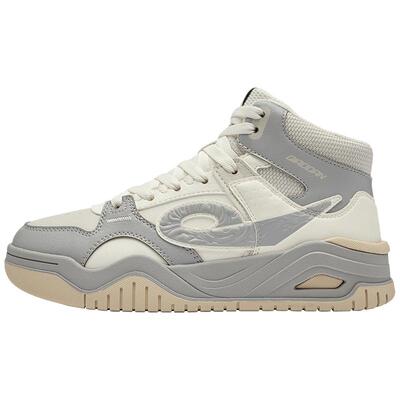 乔丹启承加绒板鞋女款高帮大棉鞋