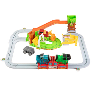 儿童电动小火车轨道宝宝益智玩具采石场闯关大冒险3到6岁男孩礼物