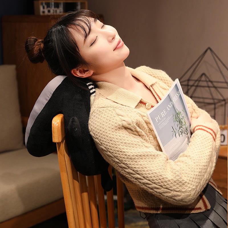 卡通午睡枕头小学生趴睡枕办公室午休神器夏季冰丝抱枕趴桌子睡觉