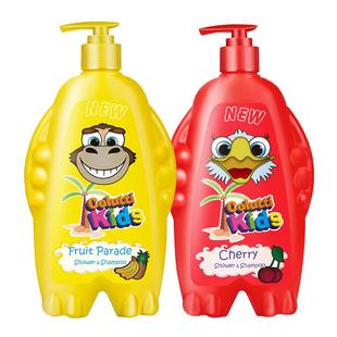 【自营】德露宝日本进口儿童滋润清洁洗发水沐浴露二合一500ml