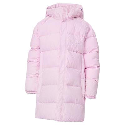 ZHANGSHUAI连帽绣花中长款羽绒服