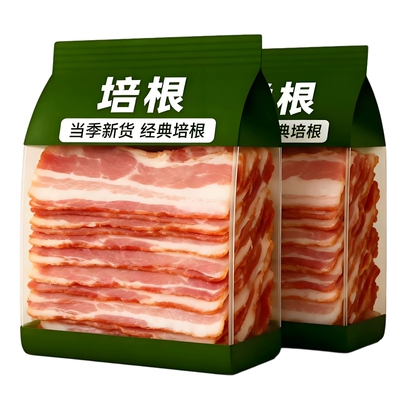 央妈推荐培根儿童无添加原切肉片三明治葱抓饼专注儿童营养早餐