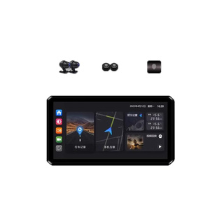 突破者M12 Pro摩托车行车记录仪胎压carplay投屏导航一体智能车机