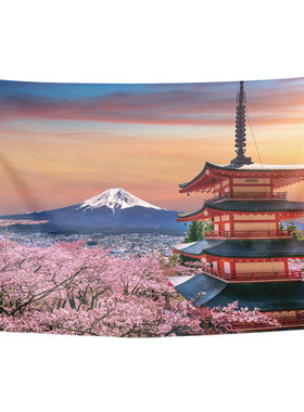 日本东京tokyo富士山城市布画
