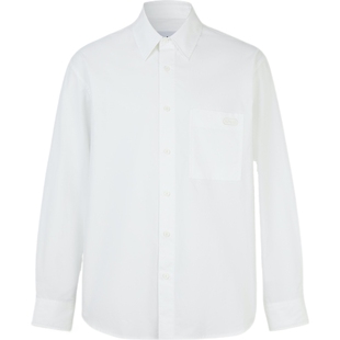 【38焕新周】SOLID HOMME男士宽松刺绣棉质平纹布衬衫