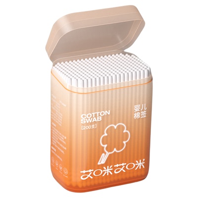 新生婴儿棉签宝宝专用掏耳朵挖耳勺鼻屎儿童棉签小头细双头棉花棒