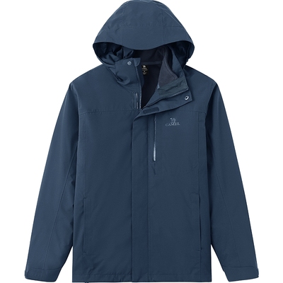 骆驼可拆卸三合一秋冬季冲锋衣