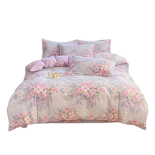 纯棉被套单件100%新疆全棉被罩1.5米单人斜纹被芯套1.8米2m四件套