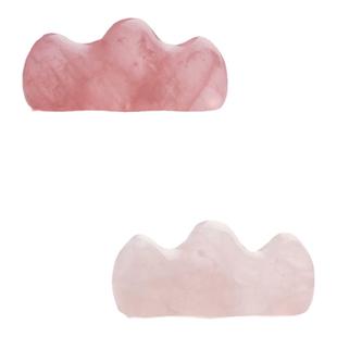 粉红水晶笔搁 多功能书法玉石笔架 初学者毛笔搁笔架山文房书法