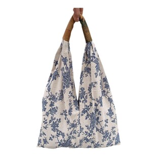 单肩包女大容量手拎包复古文艺休闲包包托特包棉麻帆布包大学包袋