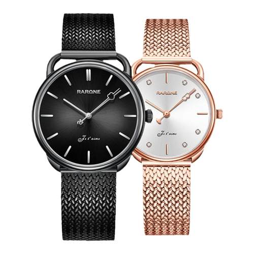 【圣诞礼物】Rarone雷诺心跳情侣手表男女对表百搭气质石英腕表