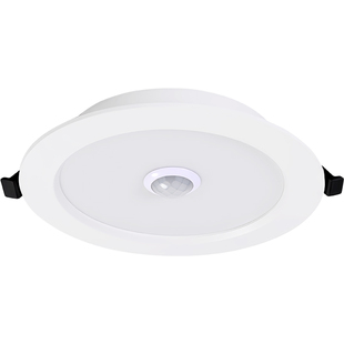 智能人体感应筒灯声控led嵌入式自动雷达射灯楼梯过道走廊天花灯