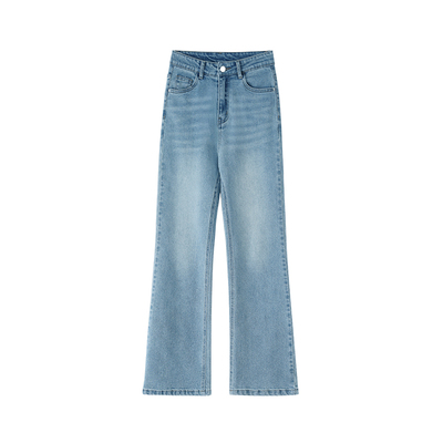 专治腿粗，修容腿型的微喇牛仔裤