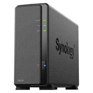 Synology群晖DS124 单盘位个人私有云盘NAS主机网络存储器家用存储位局域网共享服务器DS118升级版