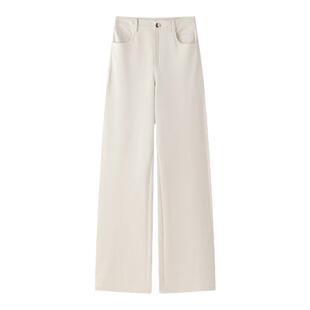 VIKTORIACHAN24/25秋冬成衣系列 微喇挺括棉质牛仔长裤