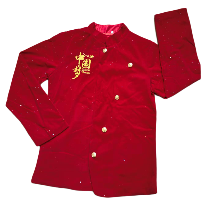 2025新款合唱团演出服国庆节儿童爱国诗歌朗诵小学生红色演讲比赛