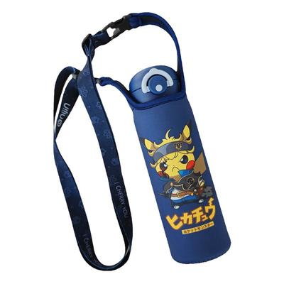 膳魔师手提斜跨式保温杯套保护套 带背带儿童卡通水杯袋500ml通用