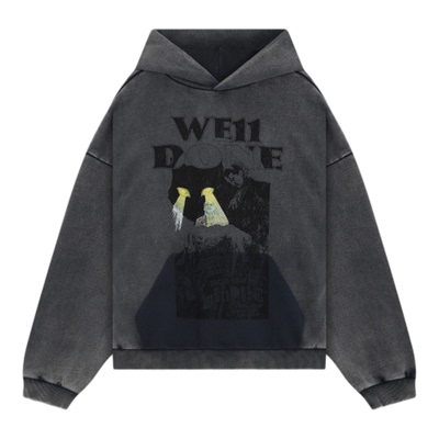 HOODIESWEAT猫咪海报印花连帽衫