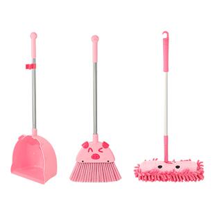 儿童扫把簸箕套装宝宝专用捎把扫帚组合扫地玩具三件套小孩过家家