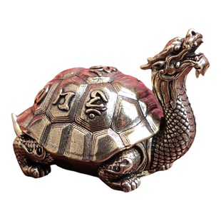 纯黄铜龙龟熏炉摆件空心铜龟香炉大号玄武茶桌办公室礼品禅意摆件