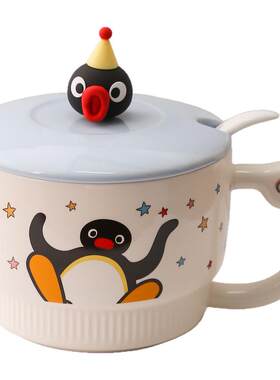 Pingu企鹅家族马克杯情侣早餐杯