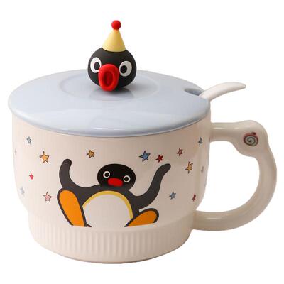 Pingu企鹅家族马克杯情侣早餐杯