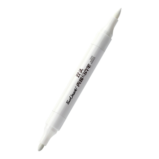 touchmark白色单支丙烯马克笔双头记号笔学生美术专用高光笔素描漫画提亮专用软头画笔拍立得相纸涂鸦笔黑色