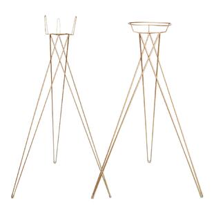 金属花架金色铁艺三脚架花店铁架子鲜花店开业花篮高端烤漆三角架