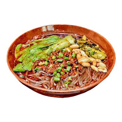 正宗重庆酸辣粉配方肥肠粉牛肉粉辣椒油调料配方小吃技术视频教程