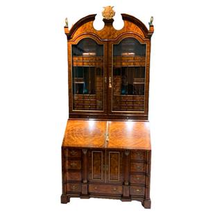 拉卡萨亚历山大书柜桃花心实木秘书柜古董柜收藏级柜子装饰柜子TA