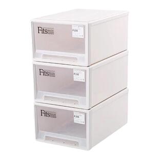 天马株式会社F330抽屉式收纳箱透明塑料整理箱储物盒抽屉式收纳盒