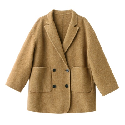 欧货高端女士双面呢子大衣女