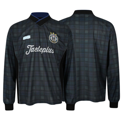 复古运动足球球衣长袖T恤