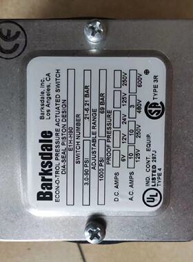 议价巴士德BARKSDALE 压力开关 E1H-H90 CP28-020 E1H-H90-P6-PLS