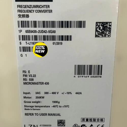 【询价】6SE6430-2UD42-5GA0/5GB0MM适用