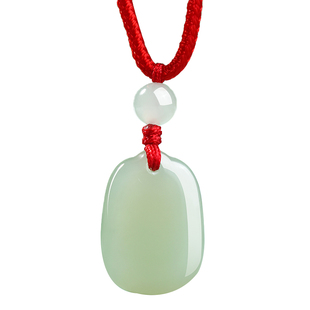 天然保真和田玉太平小平安无事牌吊坠男女玉坠玉佩羊脂白玉石项链